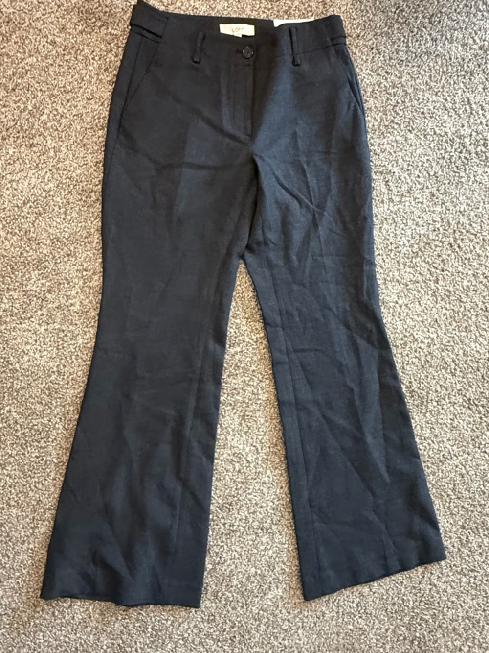 Dark Gray Flared Dress Pants